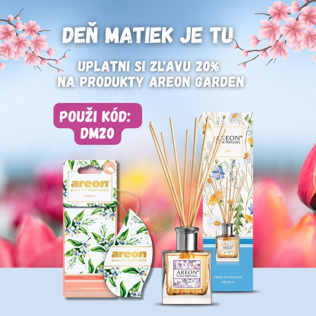 20% ZĽAVA na voňavú kolekciu Areon Garden