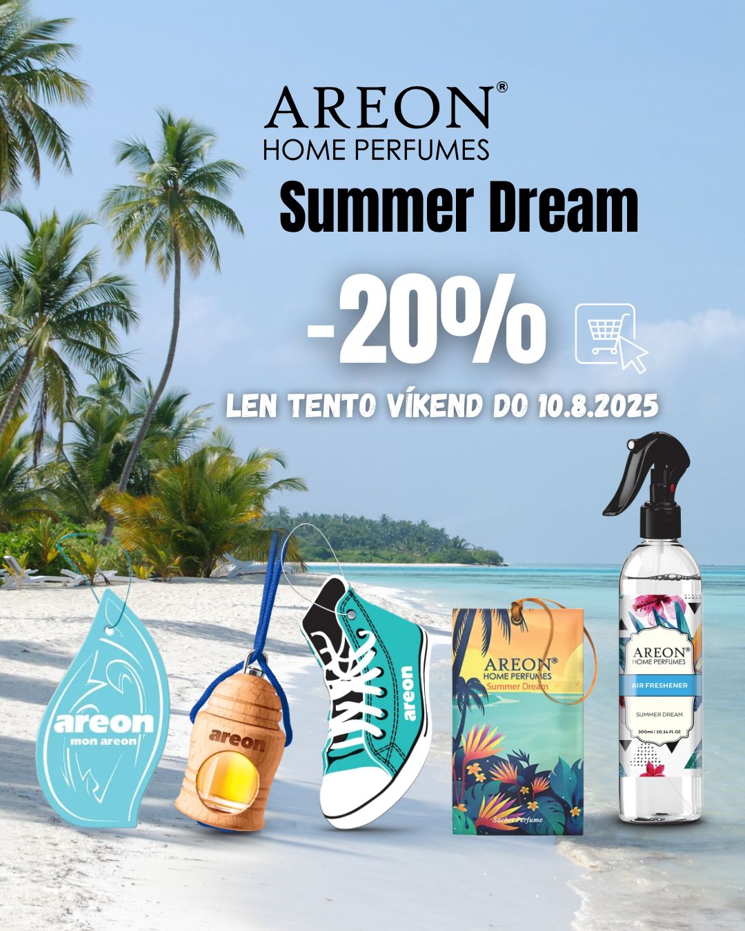 Zľava 20% na vône Areon Summer Dream