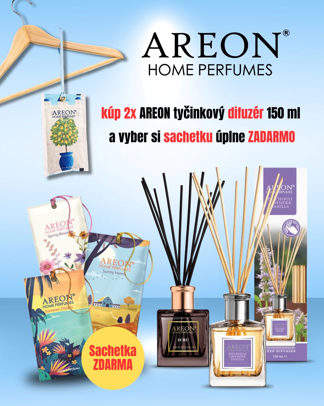 Leto vonia ešte krajšie s AREON!