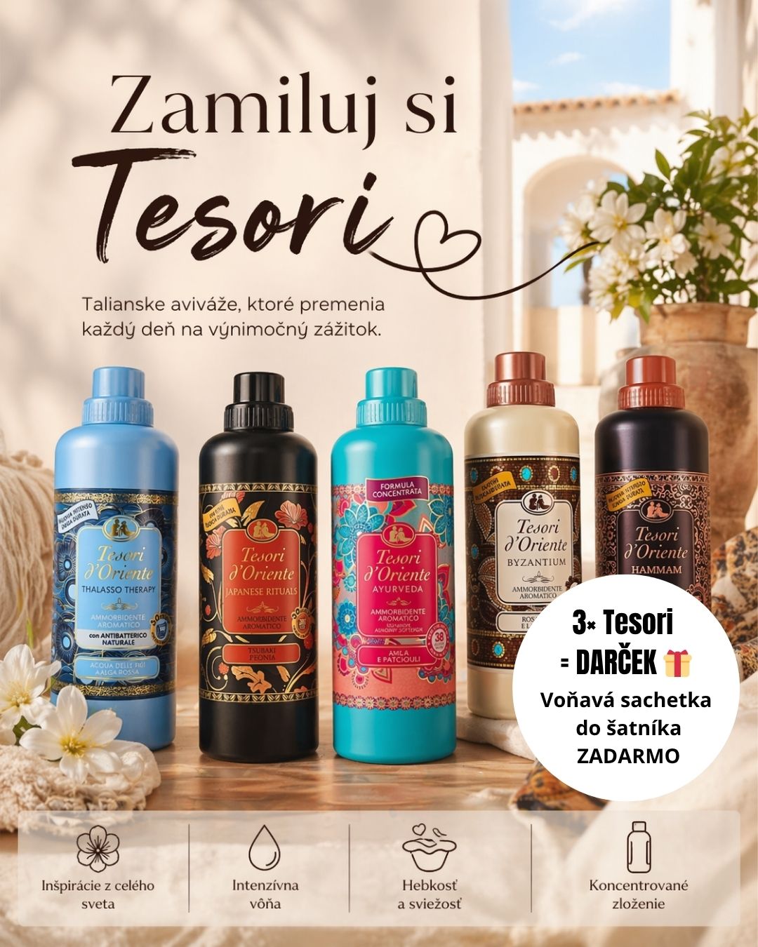 BONUS PRE TEBA -> Vyber si 3 Tesori aviváže a k nim DARČEK