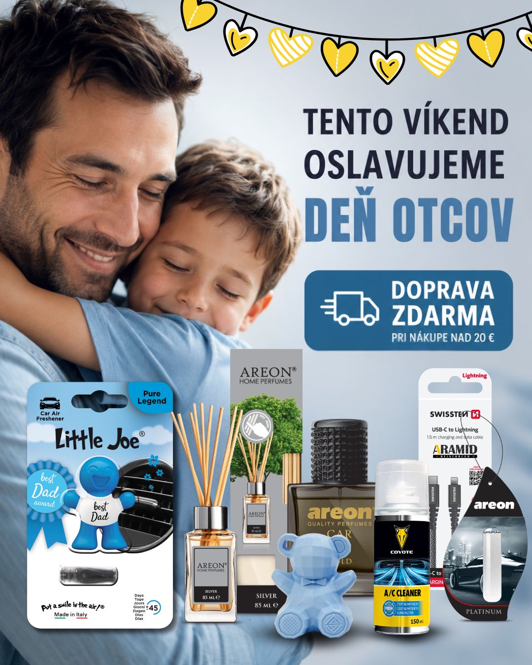 Pre Teba: Dopravné ZDARMA tento víkend! Oslavujeme Deň otcov :)