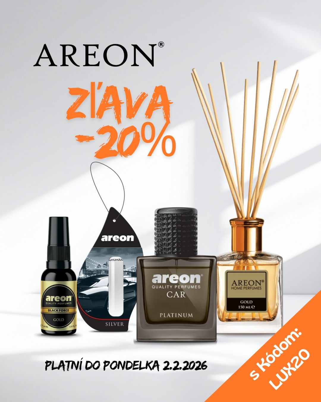 A je to! Použi kód na zľavu LUX20