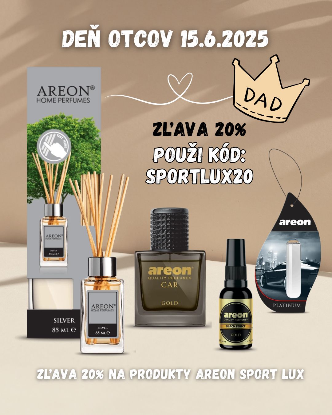 20% ZĽAVA na Areon Sport Lux s kódom SPORTLUX20