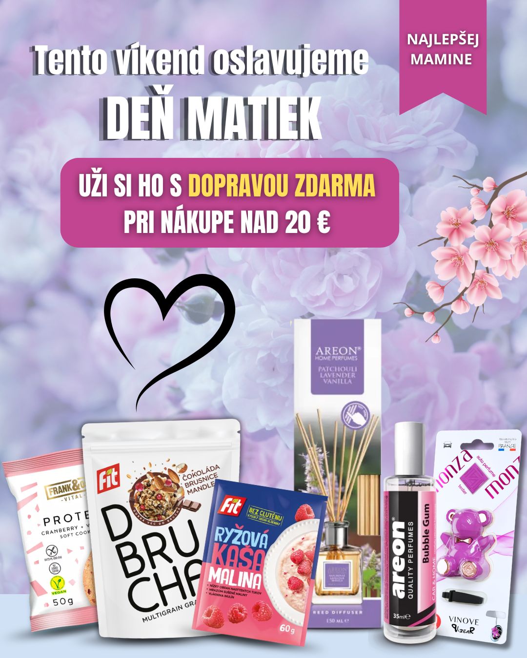 Pre Teba: DOPRAVNÉ ZDARMA cez Packetu ku Dňu matiek