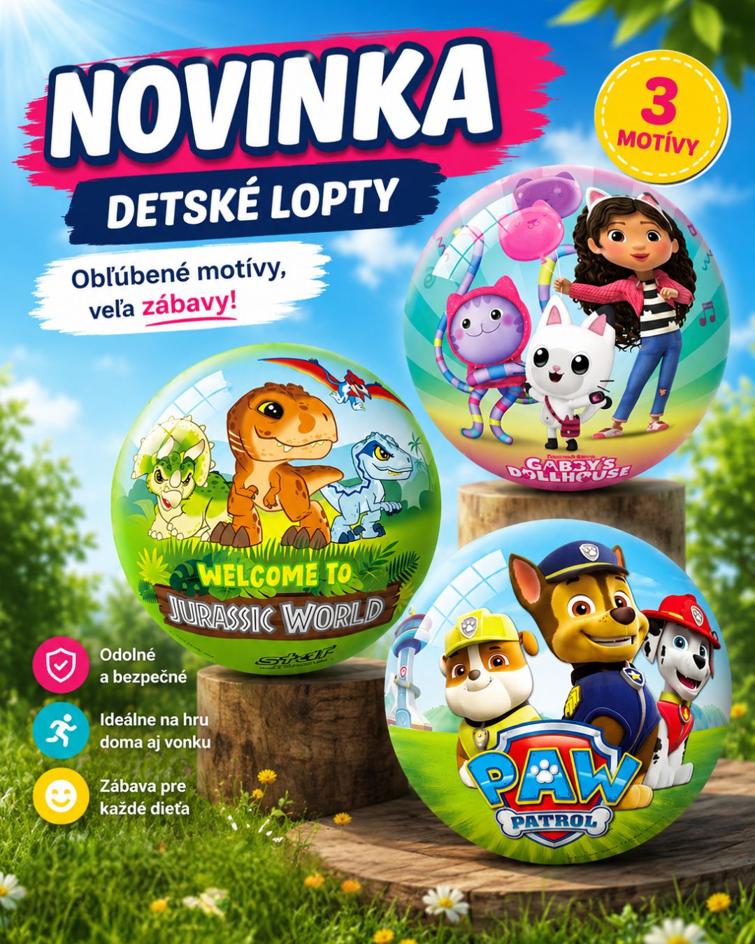 NOVINKA: Odolné a bezpečné lopty pre deti
