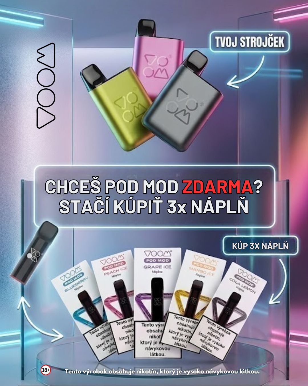 VOOM Pods vo výhodnom dopredaji