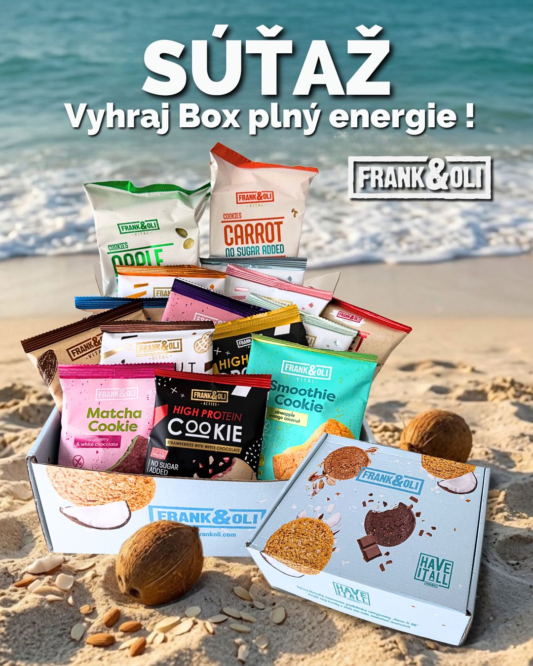 🌞 SÚŤAŽ O LETNÝ COOKIE BOX FRANK & OLI 🍪